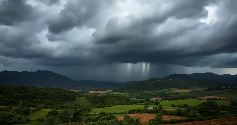 SC tem alerta laranja para chuva forte a partir desta sexta